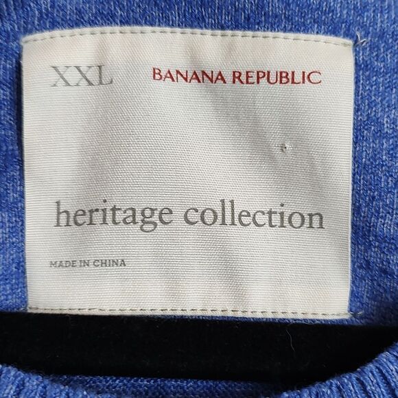 Banana Republic Heritage Collection Linen Blend Crew Neck Sweater Size XXL - Picture 2 of 10